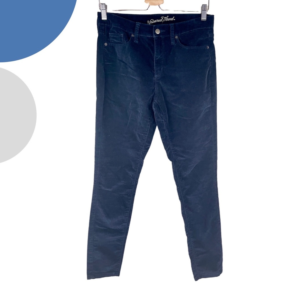 Universal Thread Velvet  Pants Navy Blue